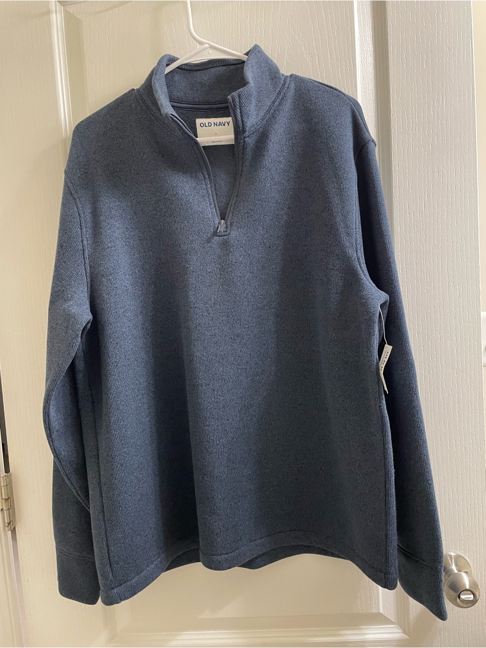 Old Navy Men's Quarter-Zip Fleece Pullover in Navy